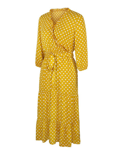Original Design Innovative Women'S Spring/Summer 2021 Classic Wave Point Print Dress