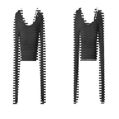 Yoga Clothes With Chest Pad Women'S Long-Sleeved Autumn And Winter Style Beautiful Back Fashion Tights And Quick-Drying Sportswear