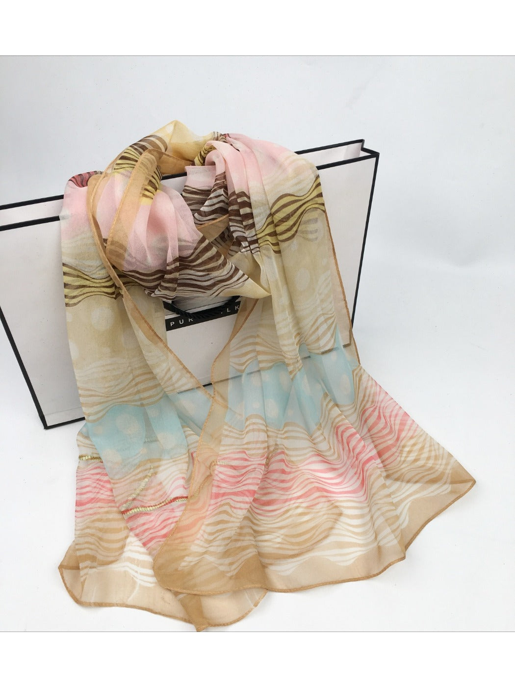 Scarvii - Lightweight Scarf with Polka Dot Patterns - Versatile &amp; All-Season