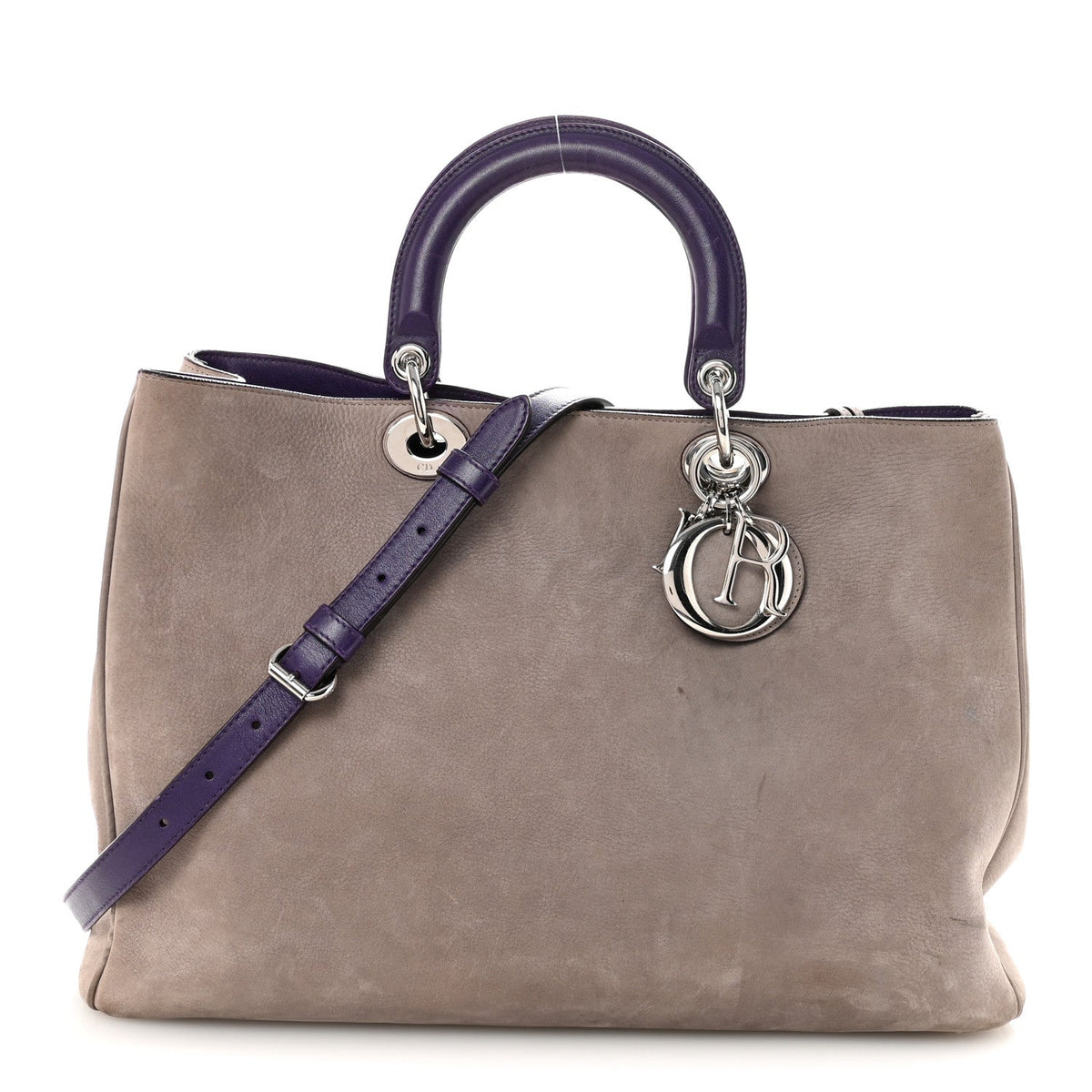 Suede Large Diorissimo Tote Purple