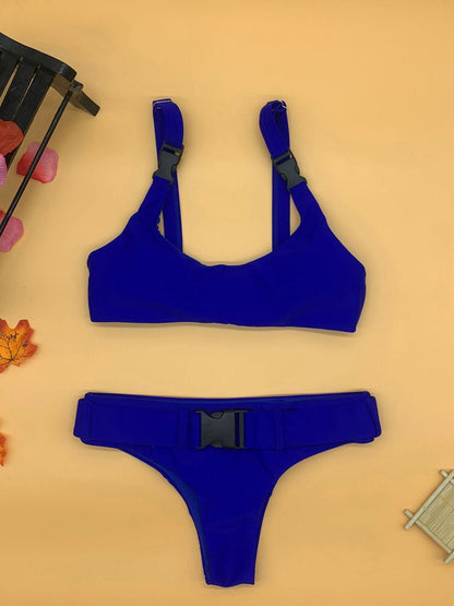 Women'S Bikini Buckle Split Swimsuit