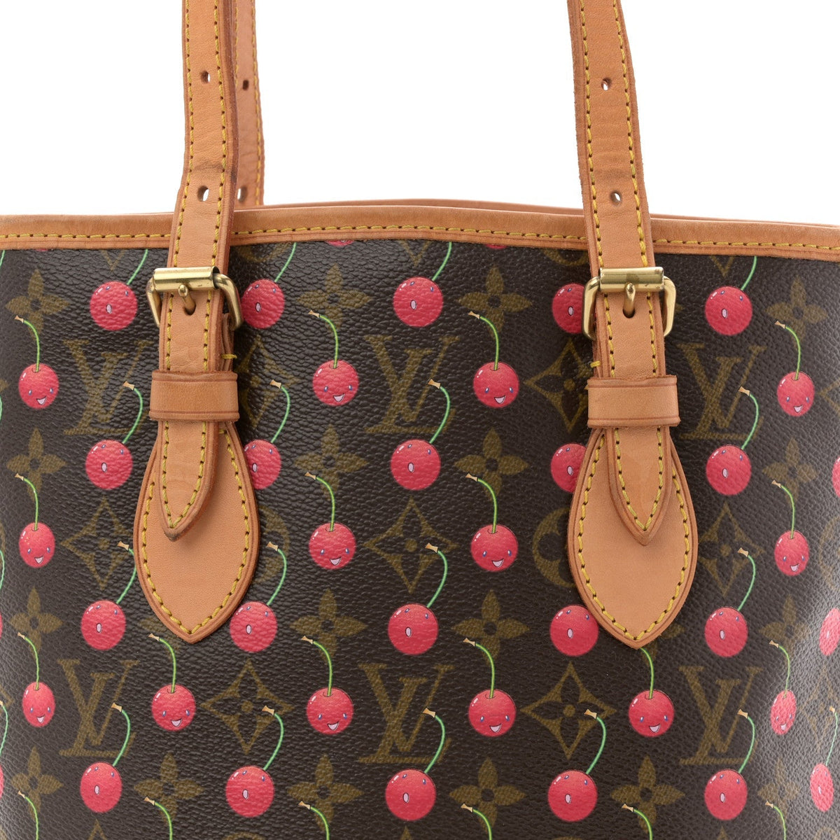 Monogram Cerises Bucket Bag
