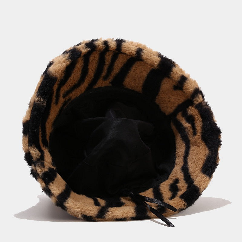 Contrast Color Stripe Thicken Bucket Hats