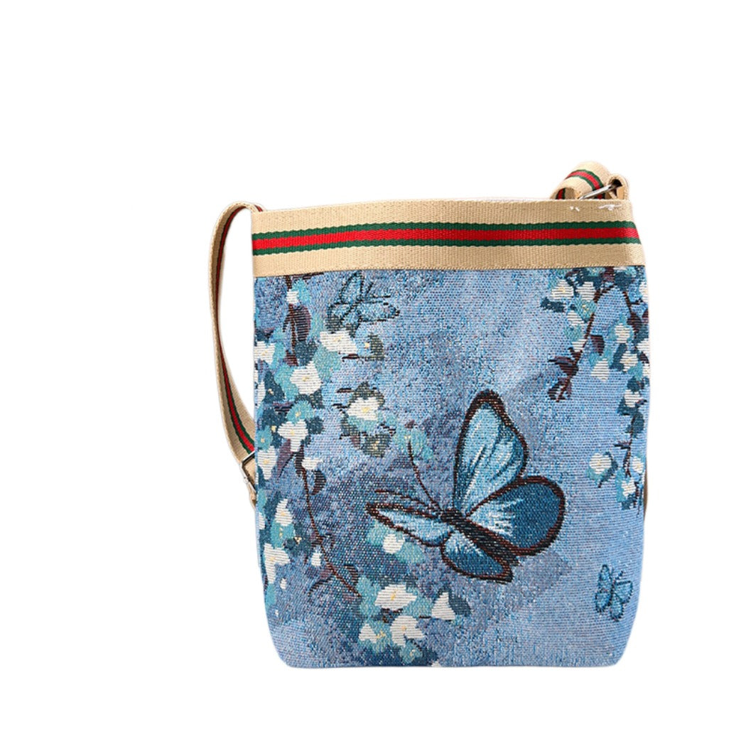 Cosbai - Cute Cartoon Crossbody Bag With Zipper