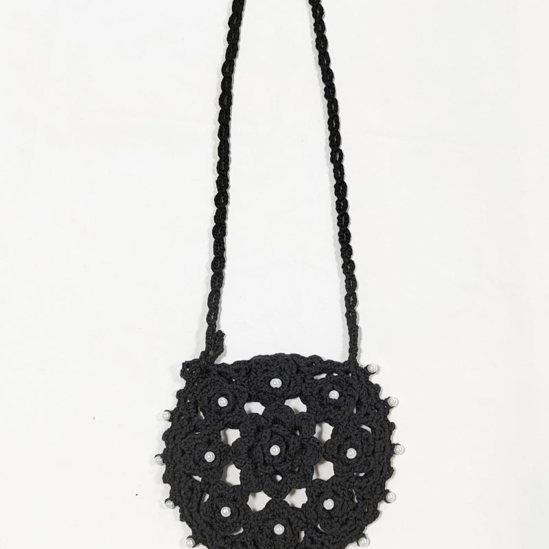Crochet Granny Square Bag Hand Hook Hollow Bag