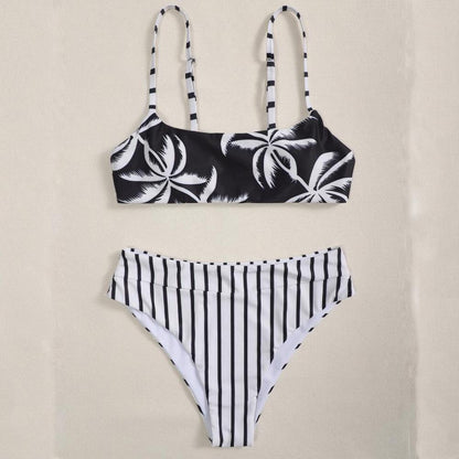 Split Swimsuit Women'S Impression Triangle Coconut Swimsuit Bikini