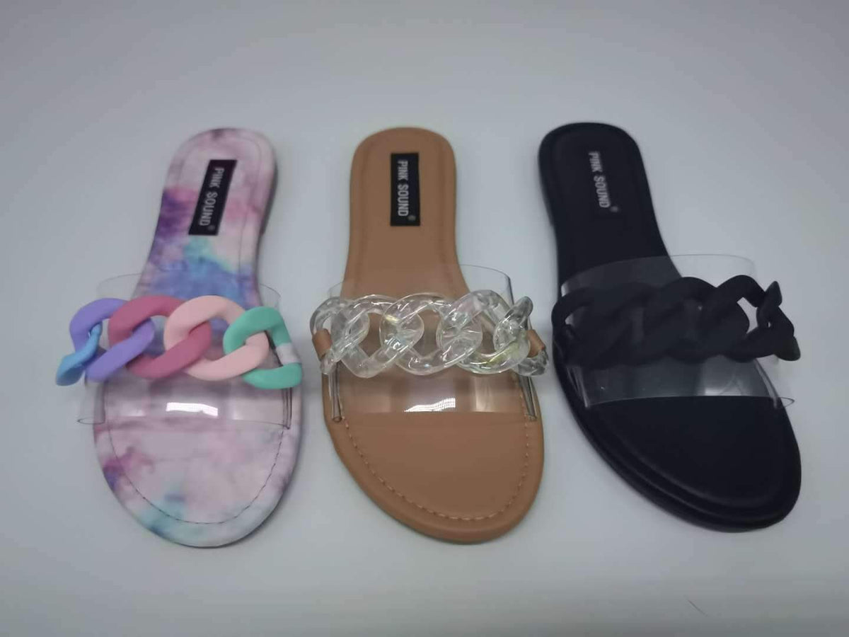 Large Size Women'S Shoes Candy Color Sweet Wind Cool Slippers