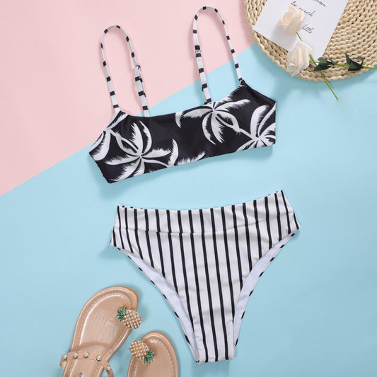 Split Swimsuit Women'S Impression Triangle Coconut Swimsuit Bikini