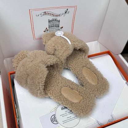 HM Oran Sandal Beige Wool 598202