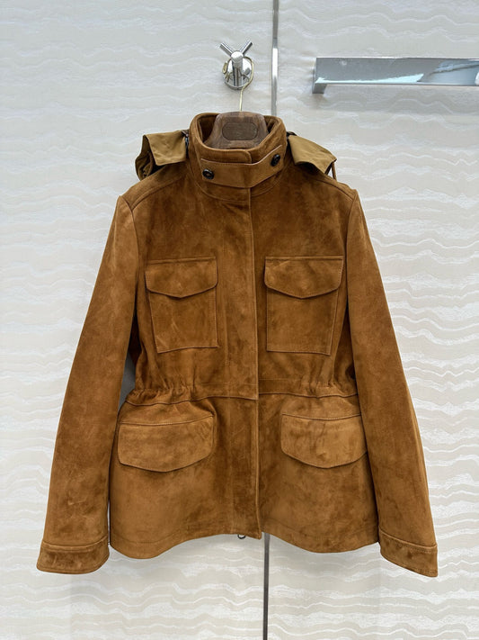 LP 25 Jacket Camel Suede Lambskin 314086
