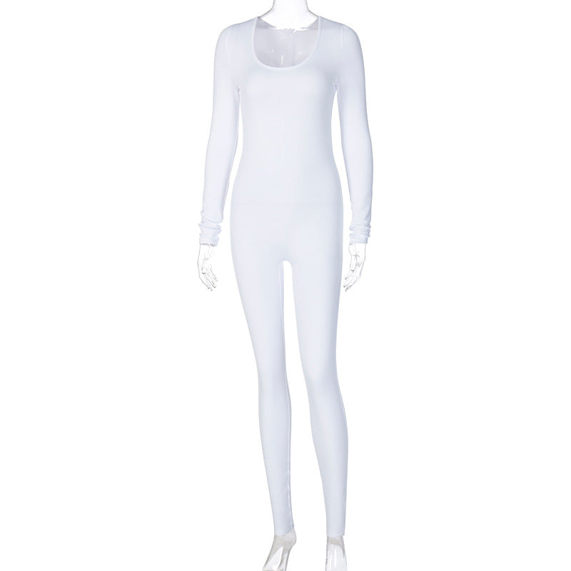 Trendy Long Sleeve Bodysuit Slim Fit