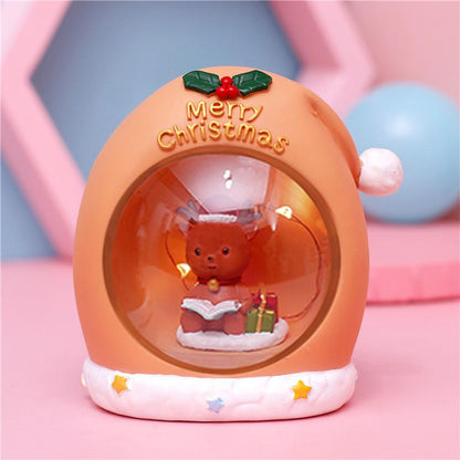 Christmas Star Lights Small Night Lights Decorations Scene Layout Luminous Decorations Santa Claus Gifts Snowman Gifts