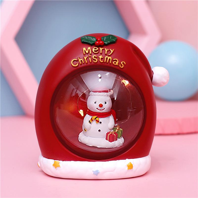 Christmas Star Lights Small Night Lights Decorations Scene Layout Luminous Decorations Santa Claus Gifts Snowman Gifts
