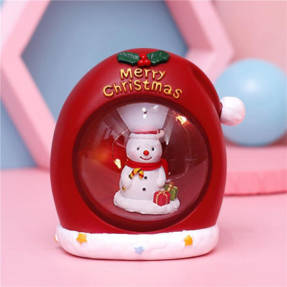 Christmas Star Lights Small Night Lights Decorations Scene Layout Luminous Decorations Santa Claus Gifts Snowman Gifts