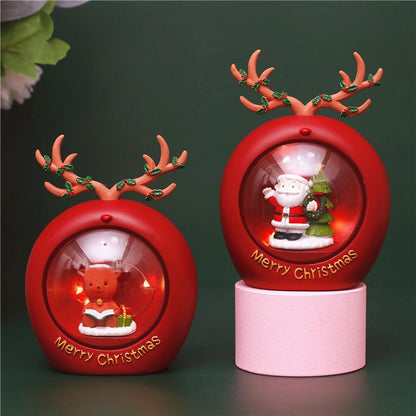 Christmas Star Lights Small Night Lights Decorations Scene Layout Luminous Decorations Santa Claus Gifts Snowman Gifts