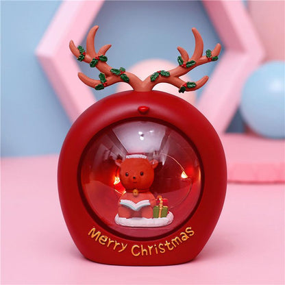 Christmas Star Lights Small Night Lights Decorations Scene Layout Luminous Decorations Santa Claus Gifts Snowman Gifts