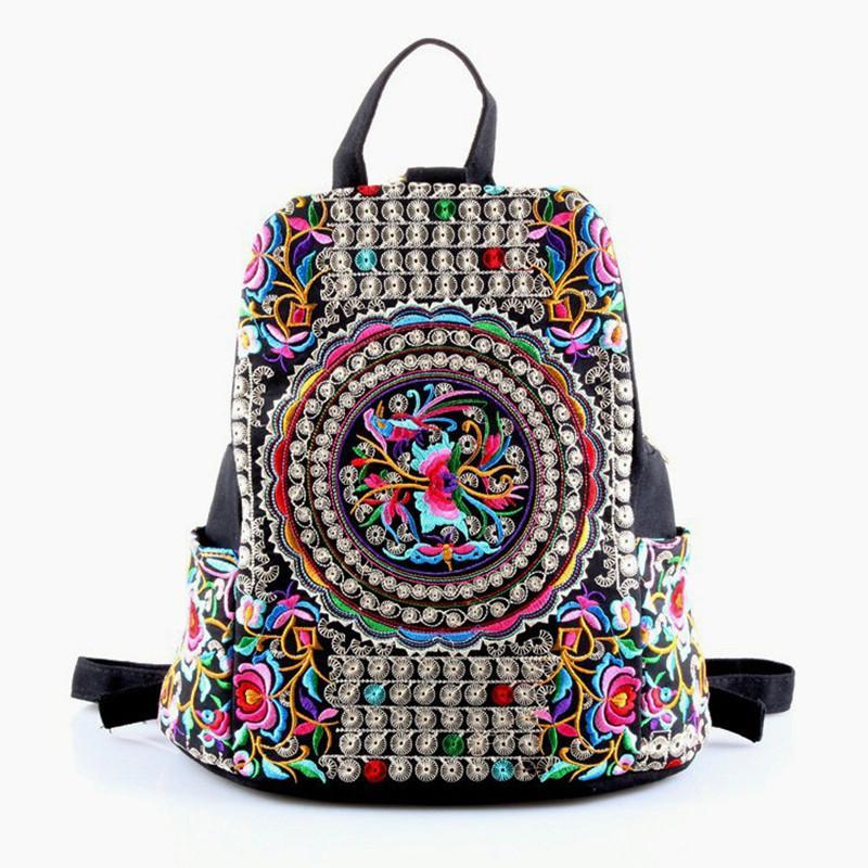 Tibet Folk Style Backpack Fashion Embroidery Backpack Handbag