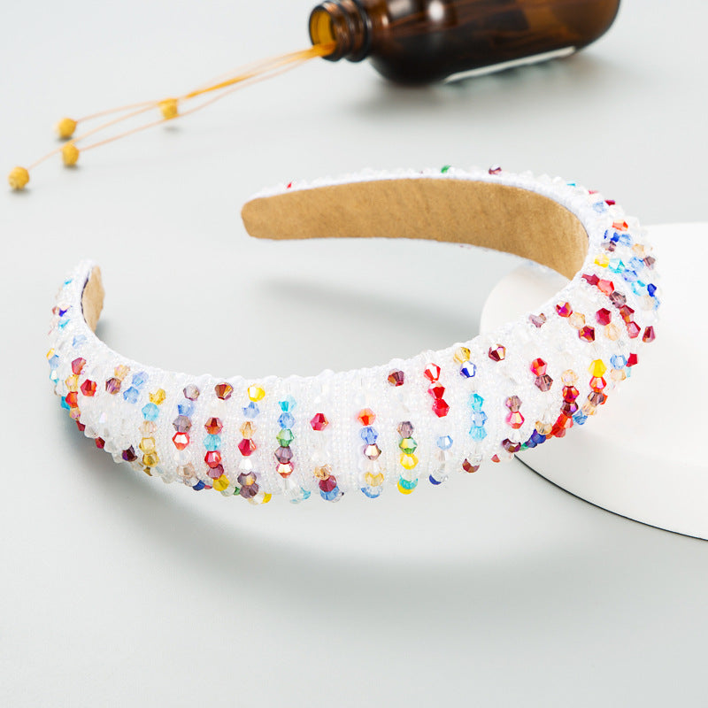 Handcrafted Beaded Headband Stylish Daily Hair Accessory