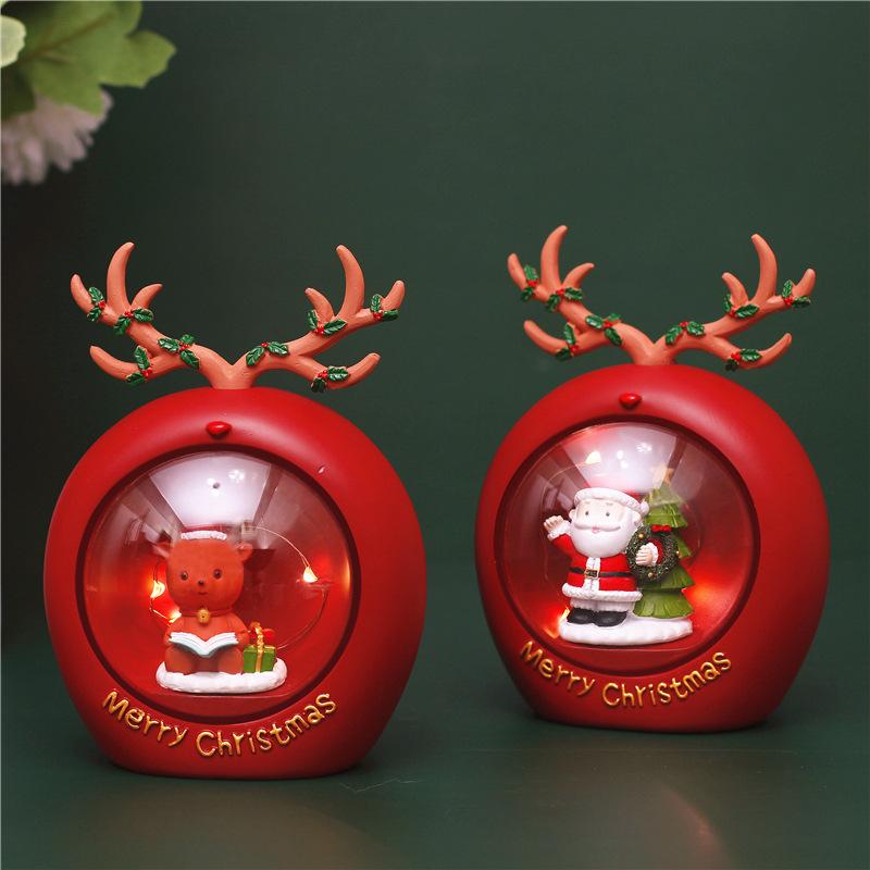 Christmas Star Lights Small Night Lights Decorations Scene Layout Luminous Decorations Santa Claus Gifts Snowman Gifts