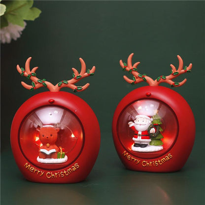 Christmas Star Lights Small Night Lights Decorations Scene Layout Luminous Decorations Santa Claus Gifts Snowman Gifts