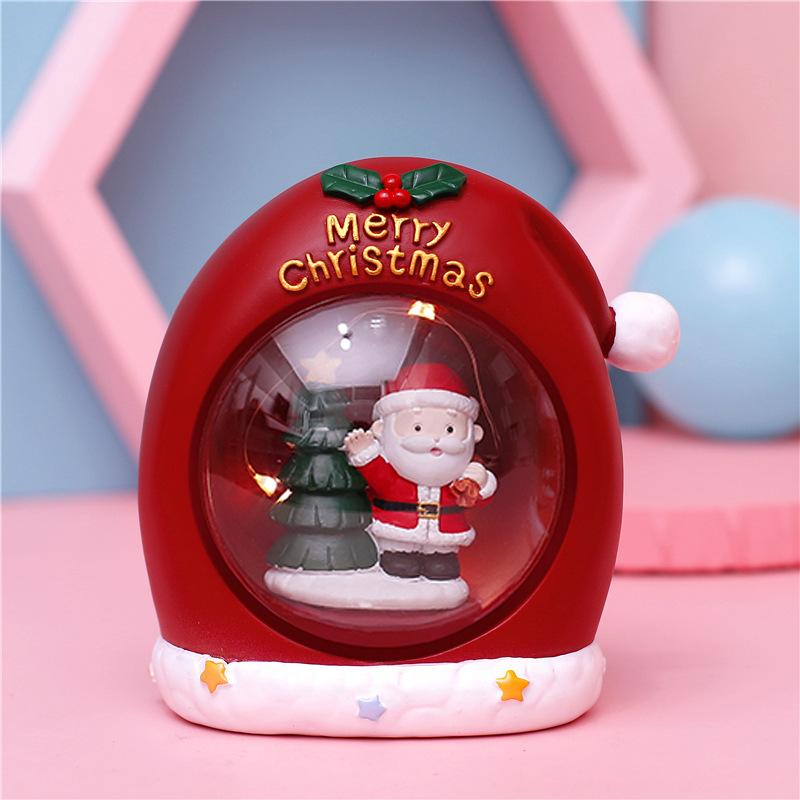 Christmas Star Lights Small Night Lights Decorations Scene Layout Luminous Decorations Santa Claus Gifts Snowman Gifts
