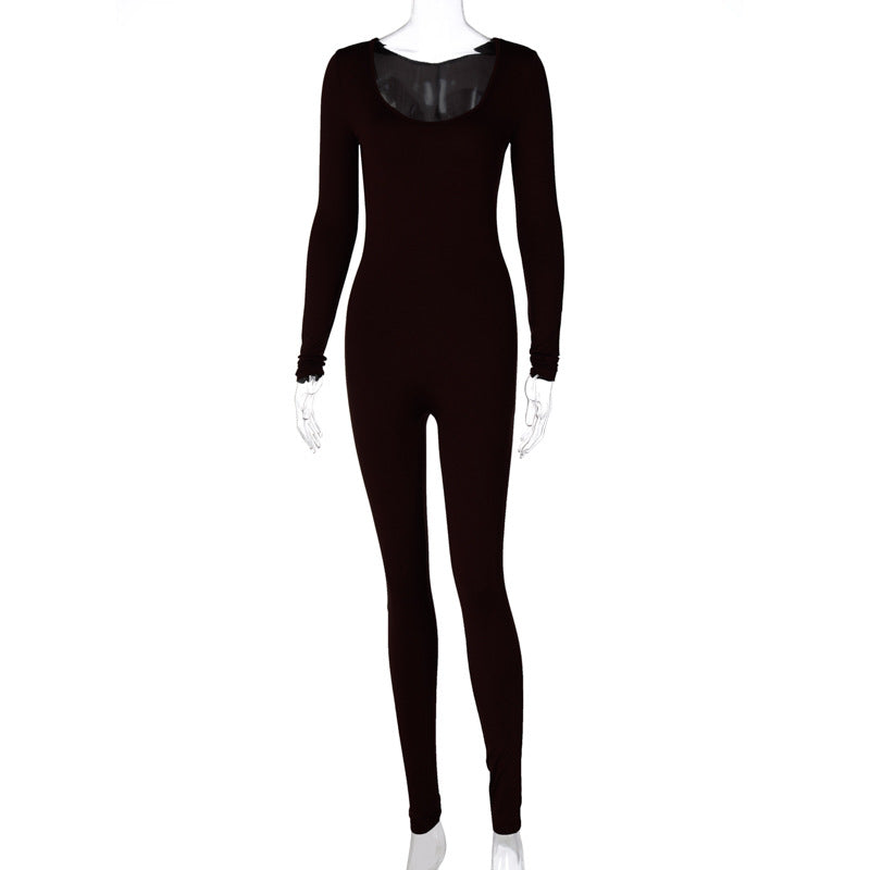 Trendy Long Sleeve Bodysuit Slim Fit
