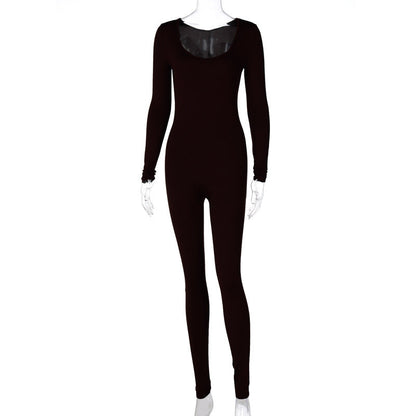 Trendy Long Sleeve Bodysuit Slim Fit