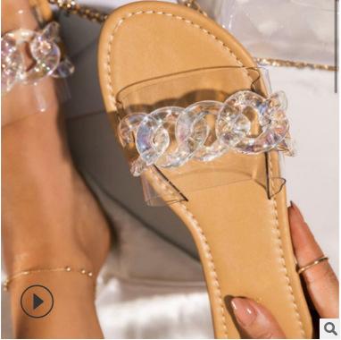 Large Size Women'S Shoes Candy Color Sweet Wind Cool Slippers