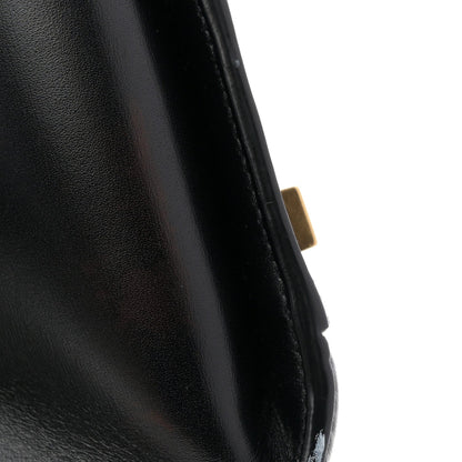 Calfskin Medium Manhattan Shopper Tote Black