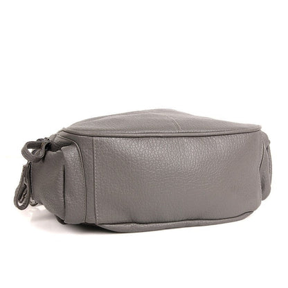 Plain Large Capacity Riveted Shoulders Bag