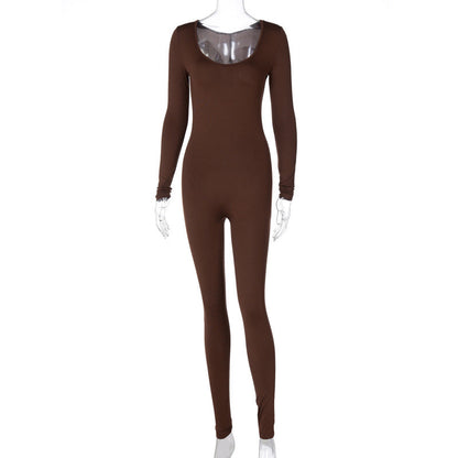 Trendy Long Sleeve Bodysuit Slim Fit