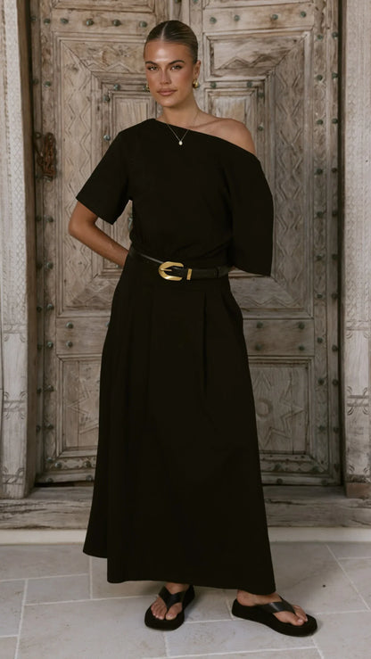 Aleski Maxi Dress - Black