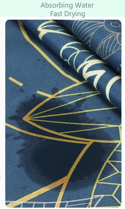 Portable Printed Yoga Towel Non-Slip Design Supports Custom Pattern Design Digital Printed Yoga Towel Yoga Mat 34