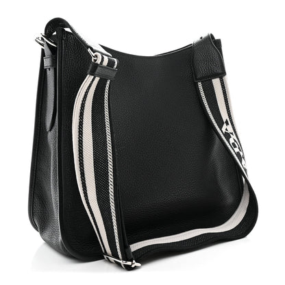 Vitello Daino Soft Hobo Messenger Bag Black