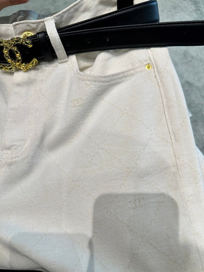 CC Diamond Pattern Jeans Cotton Polyester 351233