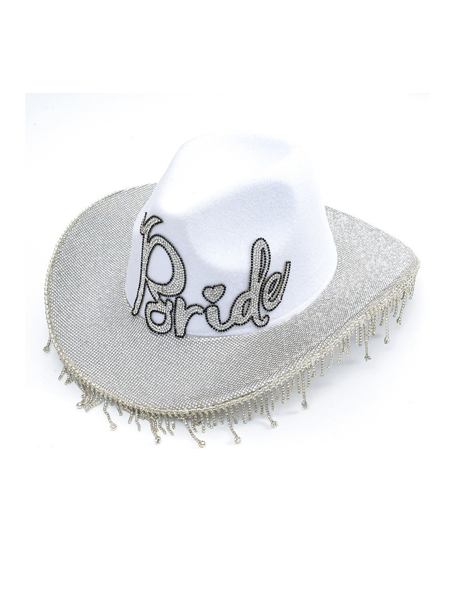 Kiara Rhinestone Tassel Cowboy Hat