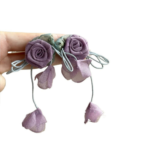 Earwish - Lace Rose Earrings – Elegant &amp; Feminine