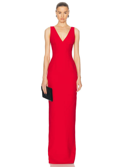 Elodie Maxi Dress In Red
