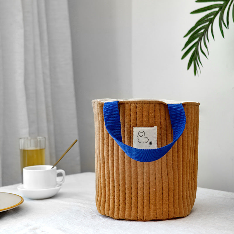 Canvas Bucket Bag Stylish Crossbody Purse
