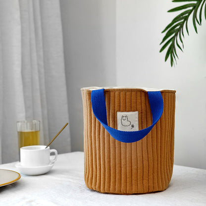 Canvas Bucket Bag Stylish Crossbody Purse