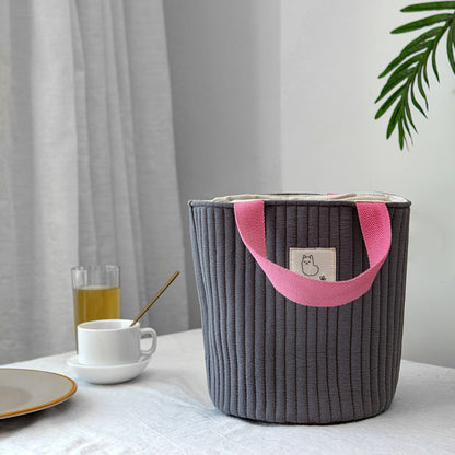 Canvas Bucket Bag Stylish Crossbody Purse