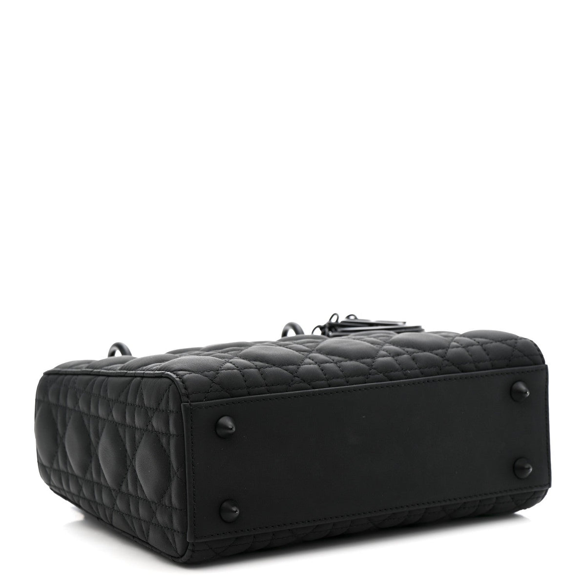 Ultra Matte Calfskin Cannage Small My ABCDior Lady Dior Black
