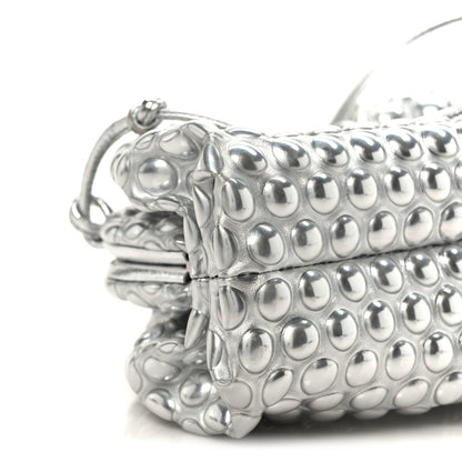 Metallic Fabric Bubble Wrap The Mini Pouch Silver