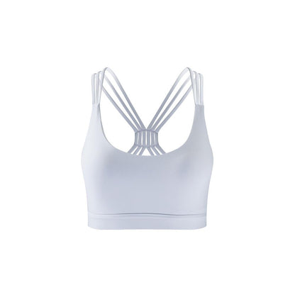 Sports Bra Women'S Suspenders Gather Without Rims. Cross-Band Beauty Back Yoga Vest