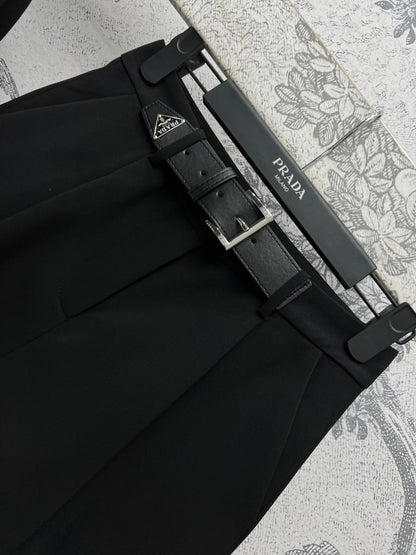Prada 25 Suit Black Polyester Rayon