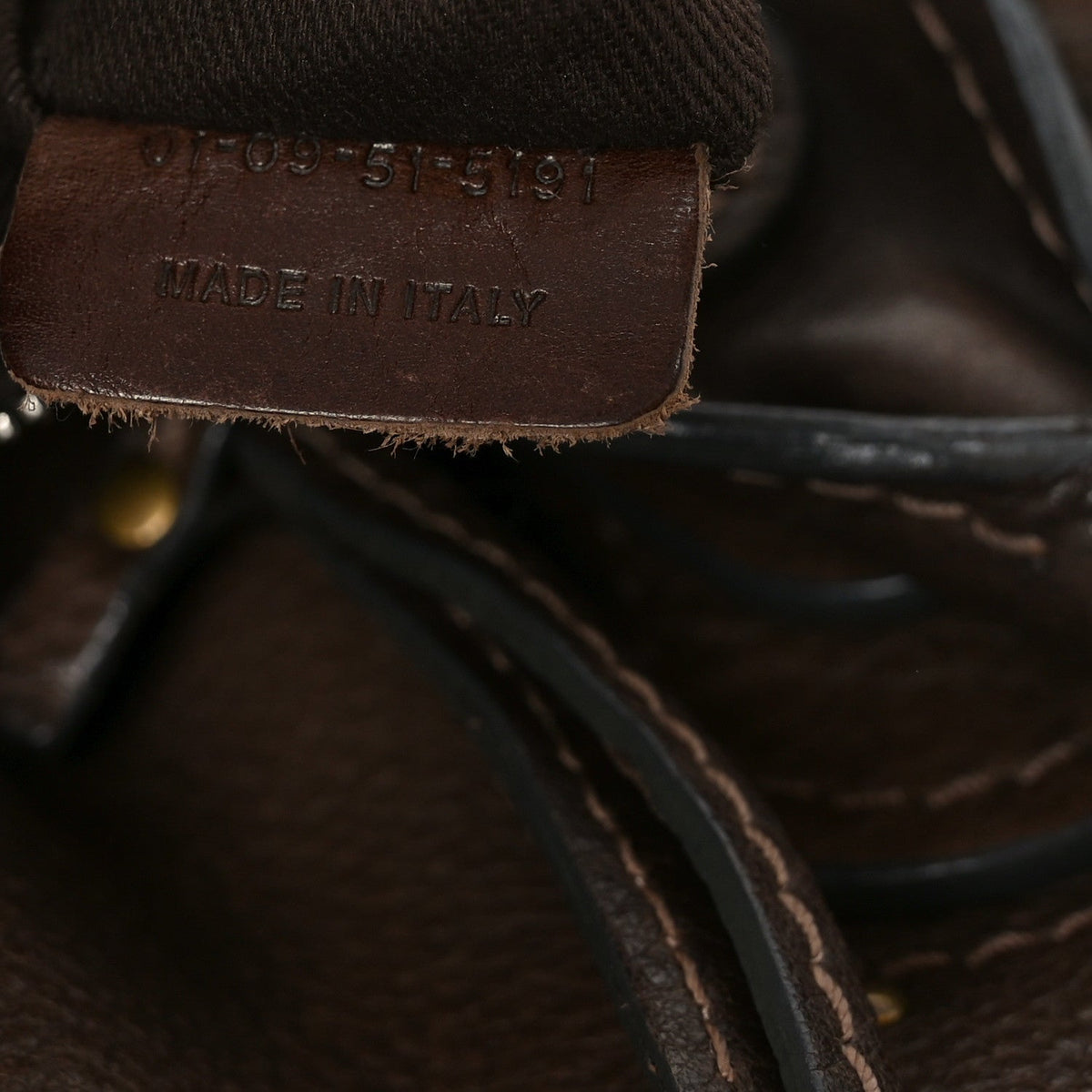 Calfskin Medium Paddington Satchel Chocolate