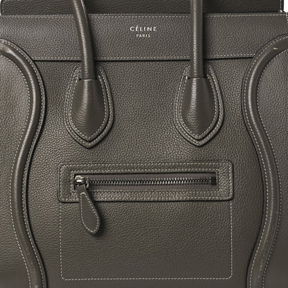 Drummed Calfskin Micro Luggage Souris