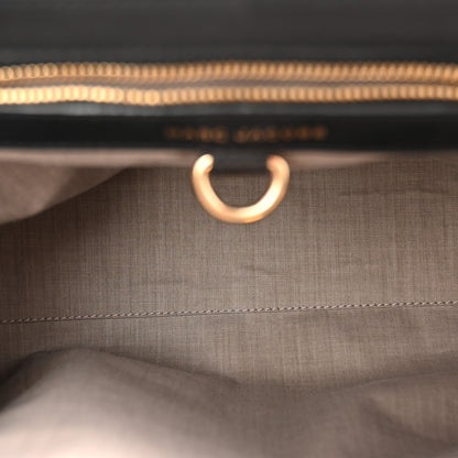Calfskin Quilted Stam Black