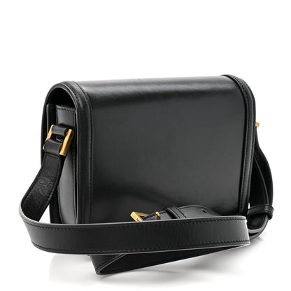 Smooth Calfskin Small Solferino Satchel Black