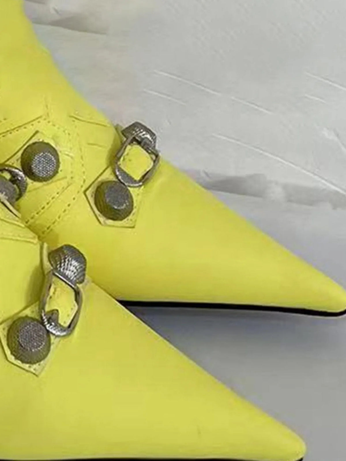 Aspen Retro Metal Studded High Heels